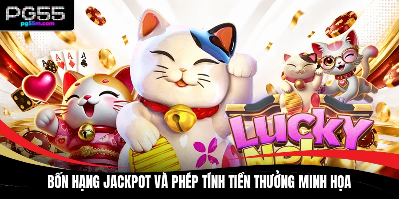 Bốn hạng Jackpot và phép tính tiền thưởng minh họa