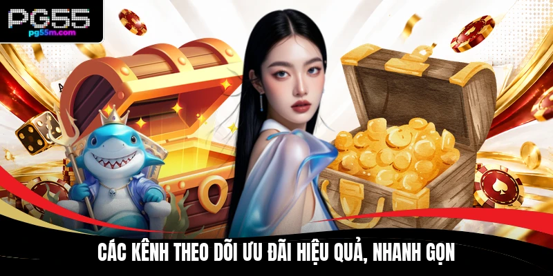 Các kênh theo dõi ưu đãi hiệu quả, nhanh gọn