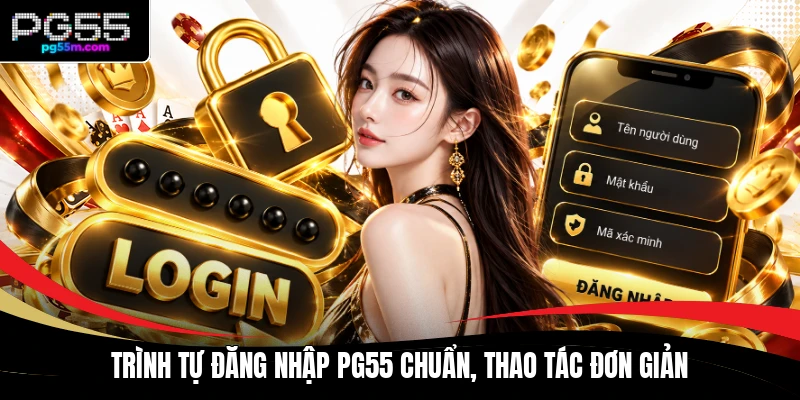 Trình tự đăng nhập PG55 chuẩn, thao tác đơn giản